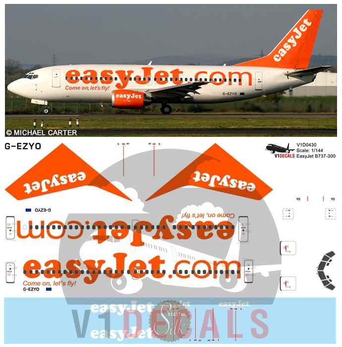 V1 Decals Boeing 737-300 Swift Air Cargo for 1/144 Minicraft Model Airplane Kit 