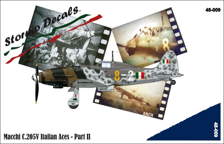 1/48-48009 MACCHI C.205V ITALIAN ACES PART II STORMO DECALS