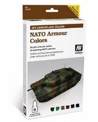 Vallejo Model Air 17 ml Acrylic Paint - Nato Black