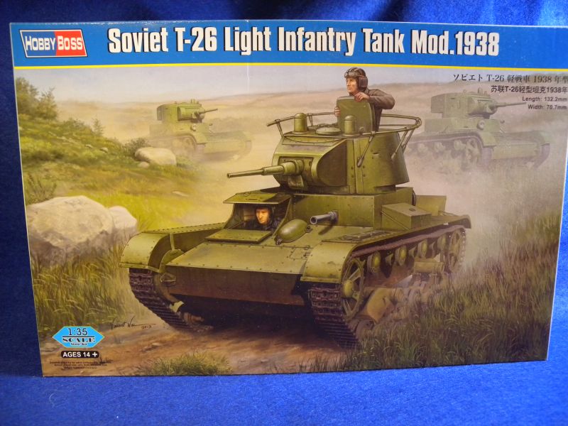 Russian Tank T-26 Late Body Turret Box Oblique Sides 1/35 Resin HobbyBoss Zvezda