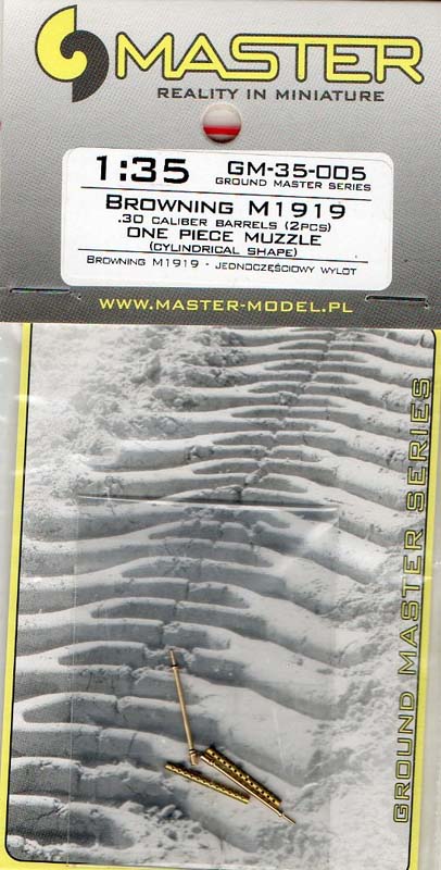 Master GM35005 1/35 Browning M1919 Cal.30 Machine Gun Barrels 2pcs 