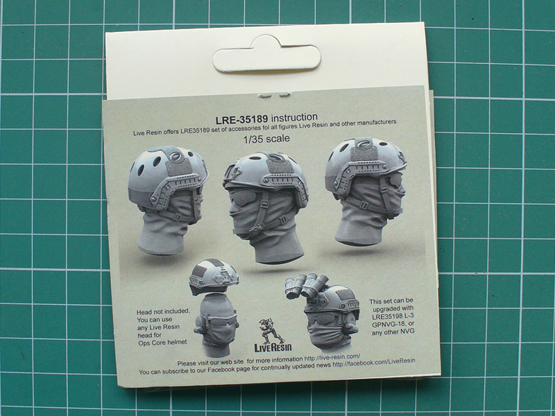 Live Resin 1/35 Airframe Helmet Set without Helmet Cover & Head 6 sets 