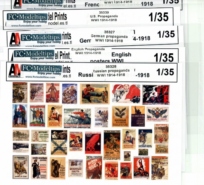 FC Model Trend 1/35 WWI French Posters 1914-1918 