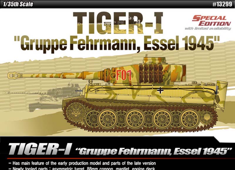 Academy Tiger-I Version Late Vehicle Building Kit 