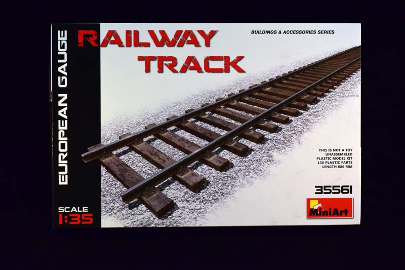 1/35 Scale Buildings and Accessories Series Plastic Scenery Model Kit European Gauge MiniArt 35561 Railway Track 