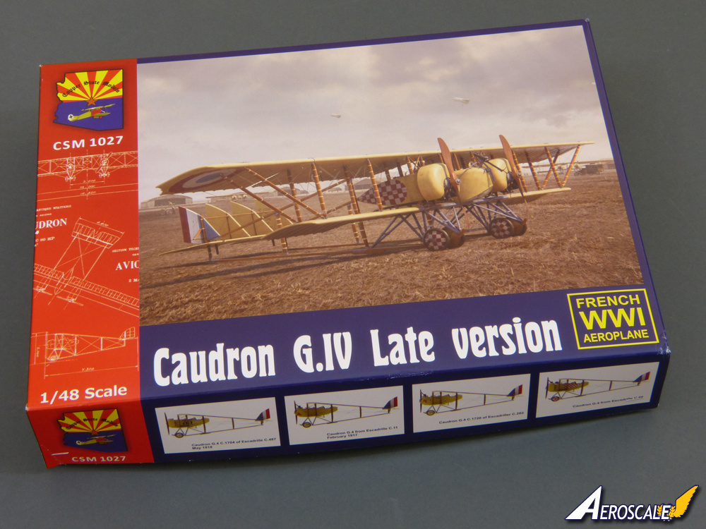 Copper State Models #K1027 Caudron G.IV Late version plastic kit w/PEP 1/48