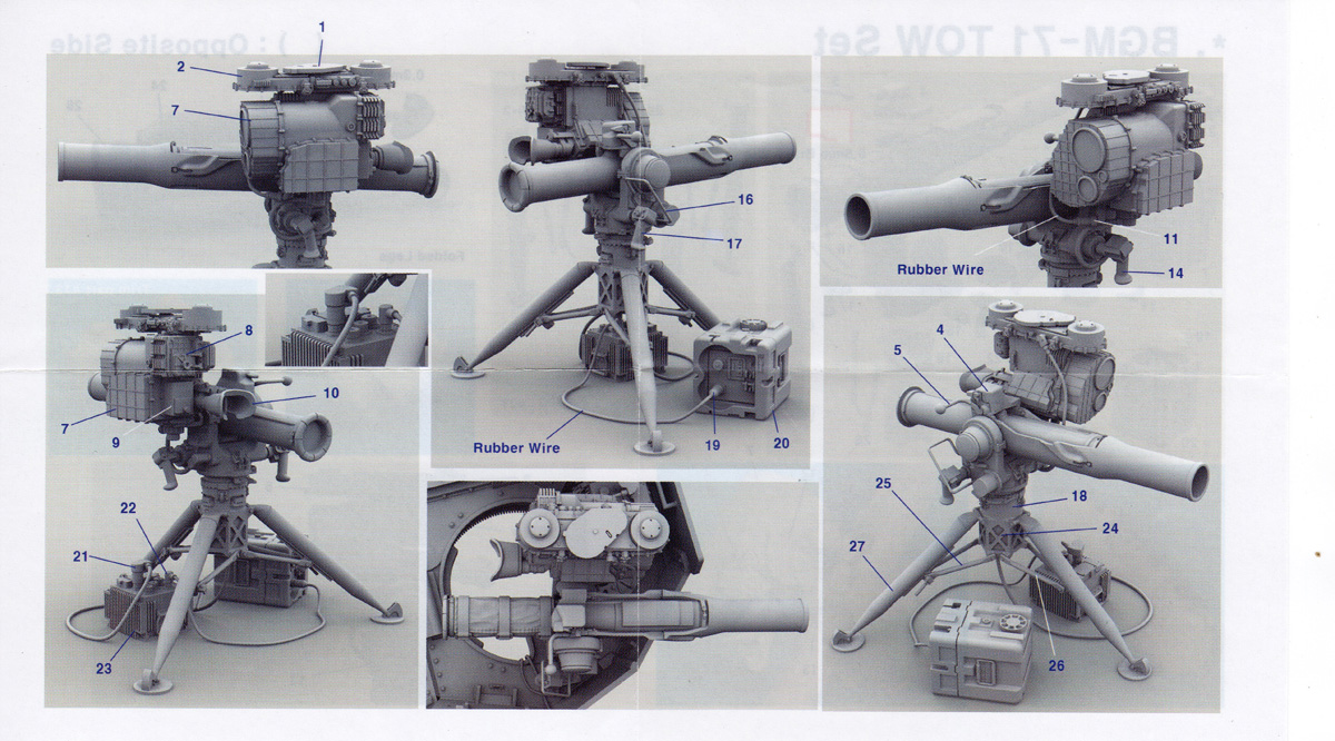 w/2 types Launch Tubes / Folded Legs Legend 1/35 BGM-71 TOW AT Missile LF3D008