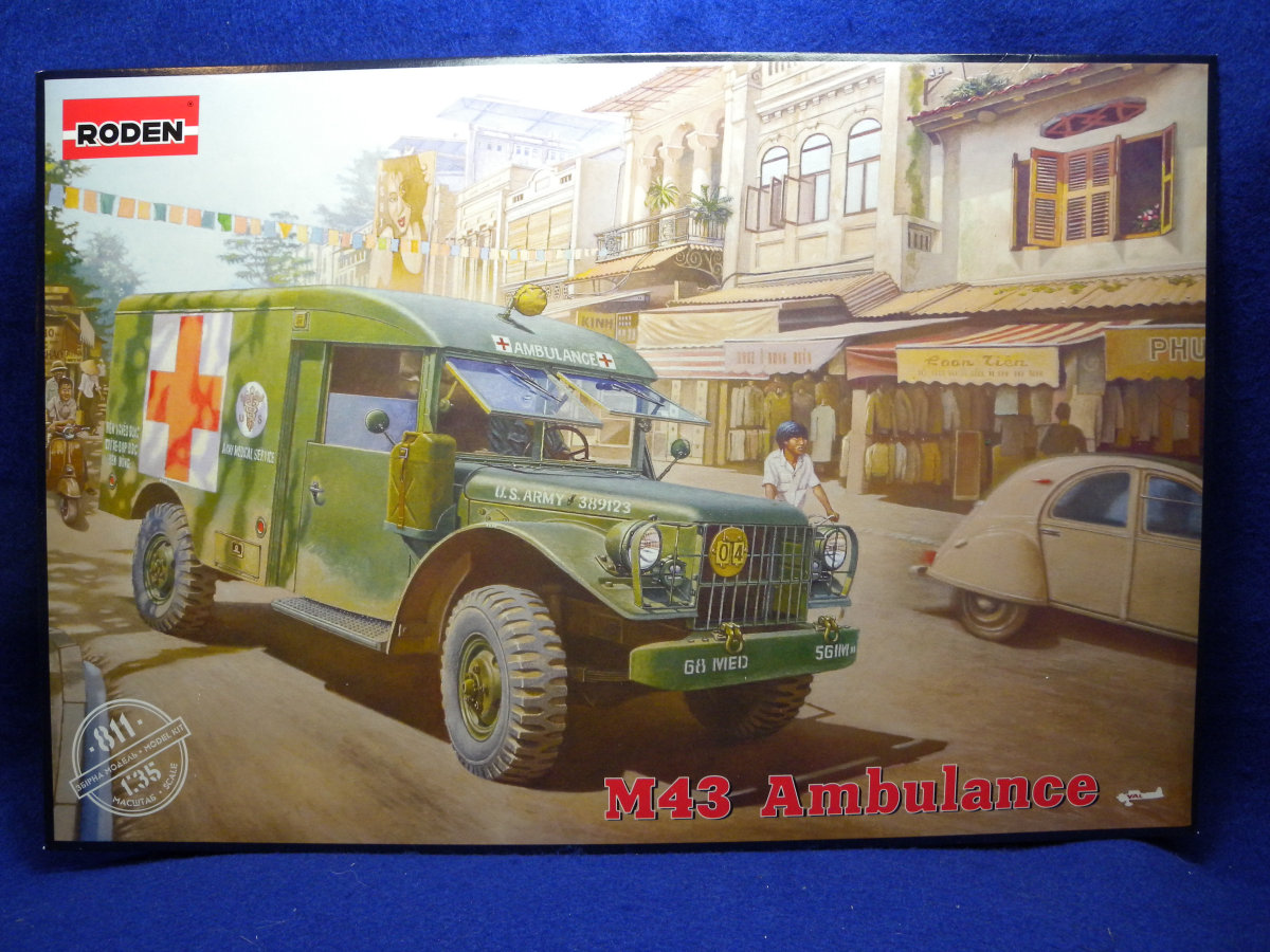 Roden 1/35 M43 3/4-Ton 4x4 US Army Ambulance Plastic Model Kit 811 ROD811 