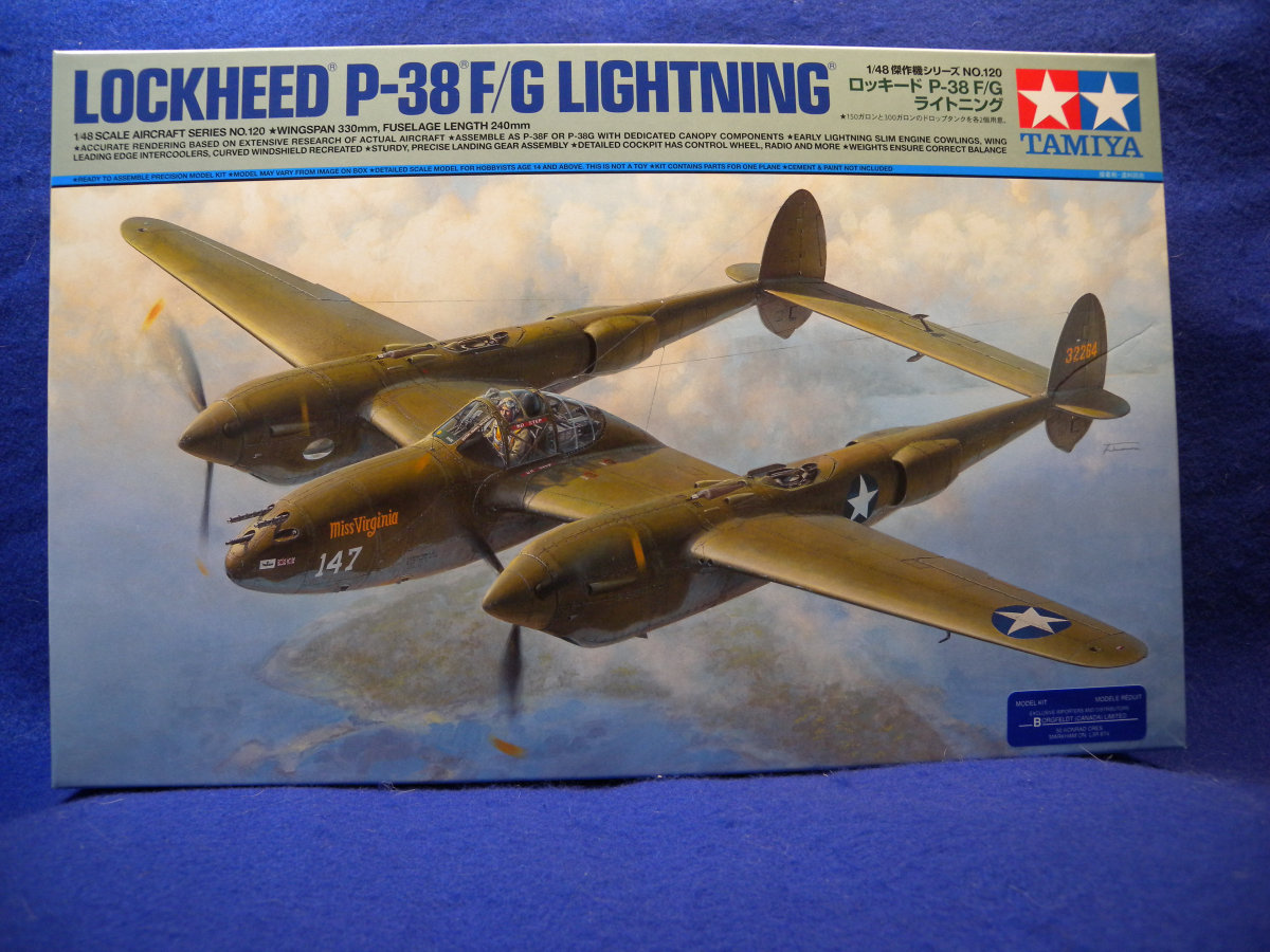 P-38F/G Lightning WWII Fighter 1/48 Tamiya