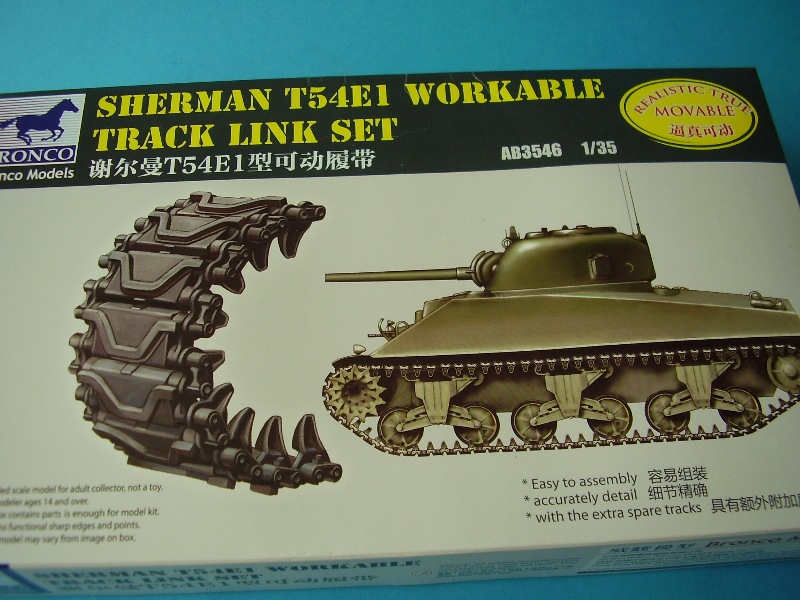 Bronco 1/35 3539 Sherman T56E1 Steel Workable Track Link Set 