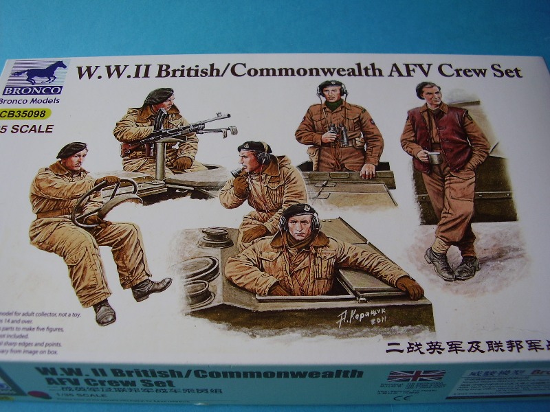 Bronco CB35098 1/35 WWII British/Commonwealth AFV Crew Set incl. 6 Figures 