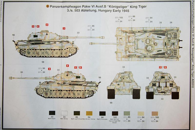 Pz.Kpfw.VI Ausf.B King Tiger Sd.Kfz.182-1:76 Airfix 03310 