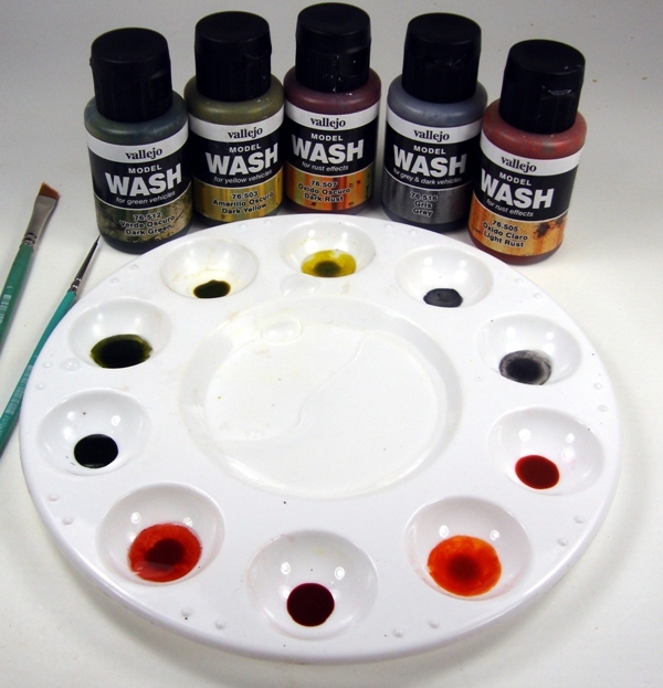 How to use Vallejo Washes to make filter effects 