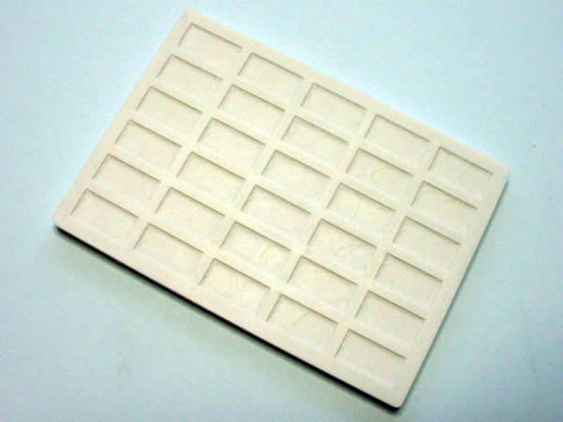 Small J's Work Silicone Mould for Making 1/35 Round Edged Tiles 